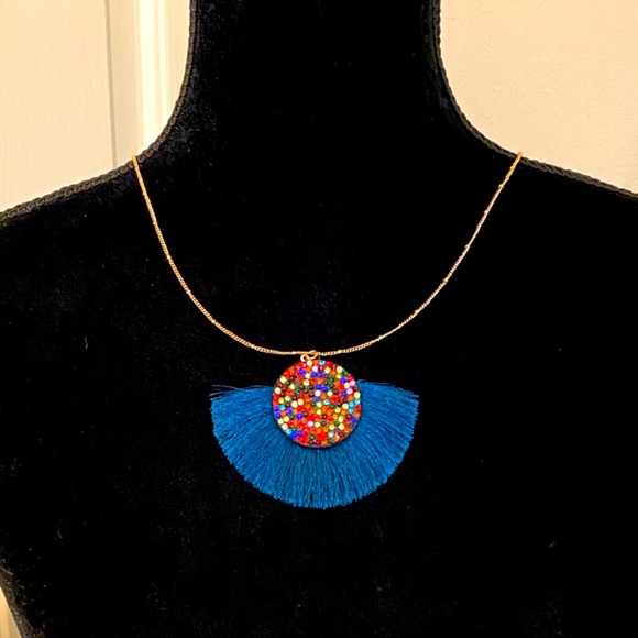 - Simply Southern Fan W/ Sparkle Stones Necklace